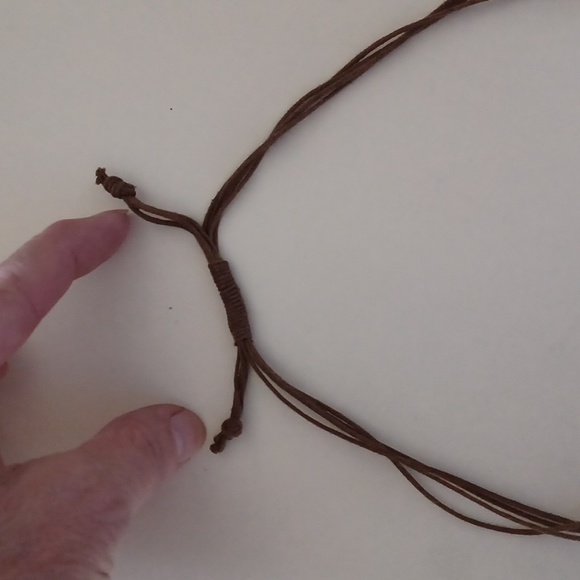 Unique Handmade Necklace of Abalone Shell & Teak Wood & Earrings Set - Picture 11 of 12